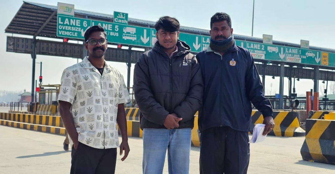 CPO Sudeesh, Josephine and CPO Arunlal. Photo: Special Arrangement. 