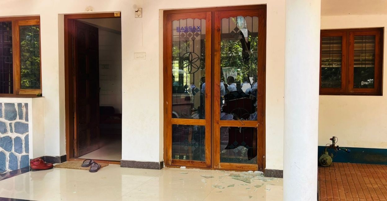 House vandalised after owner objects to LDF campaign writing in Ernakulam