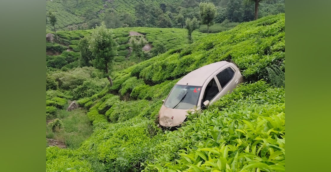 The car involved in the accident. Photo: Special arrangement