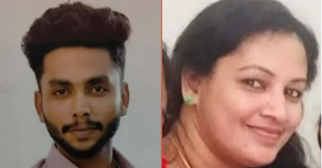 Christy (Left), Geethamma. Photo: Screengrab/Manorama News