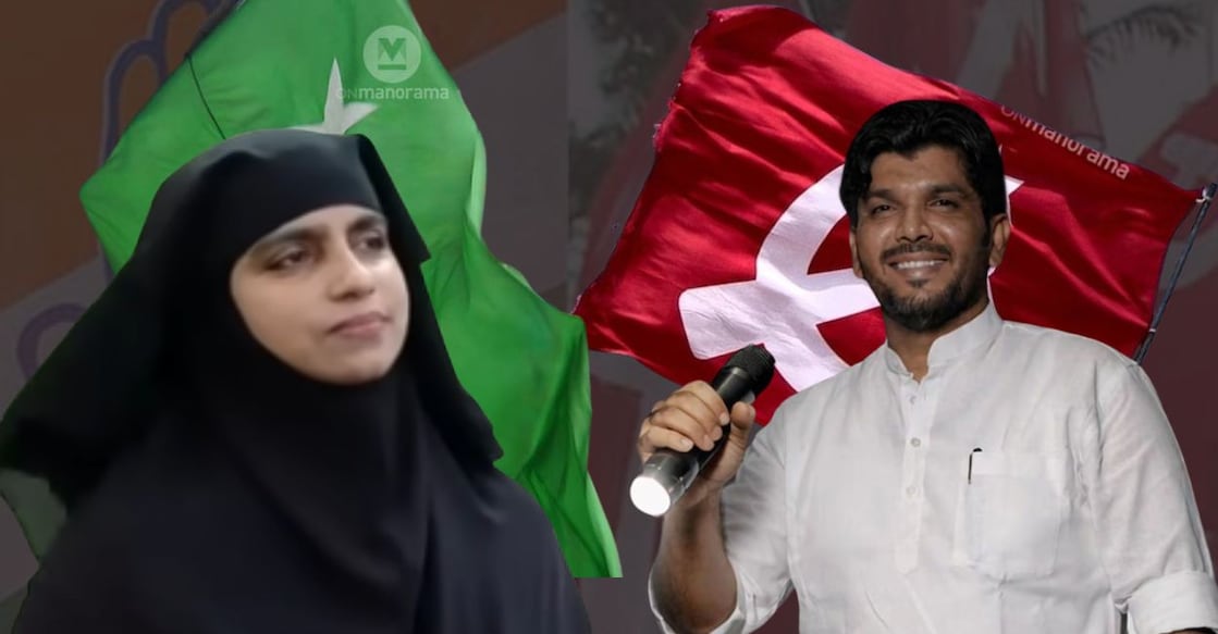 A combination image showing Ayisha Farsana (L) and Shanavas Padhoor. Photo: Special arrangement