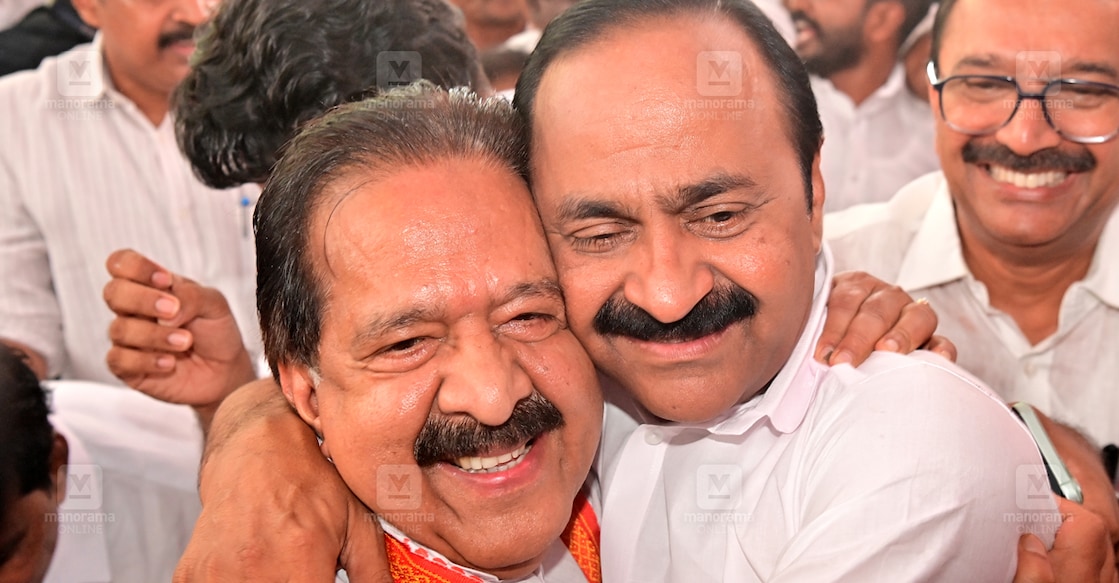 A file photo of Ramesh Chennithala and V D Satheesan. Photo: Manorama