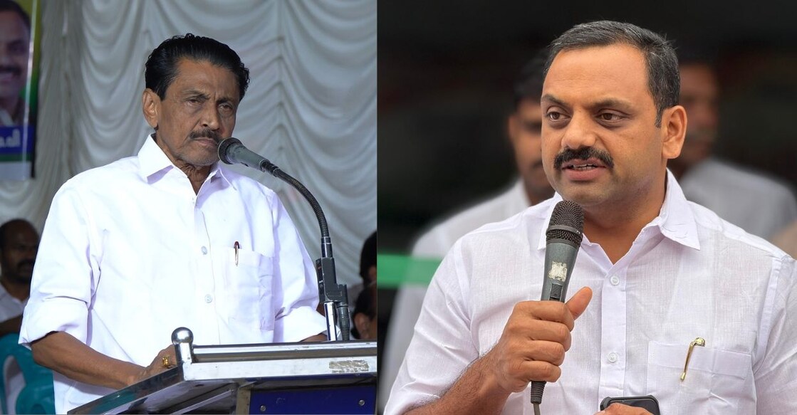 C P Mathew (L) and Dean Kuriakose. Photo: Facebook/CP Mathew/Dean Kuriakose