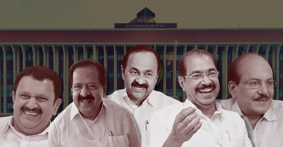 K Muraleedharan, Ramesh Chennithala, VD Satheesan, Sunny Joseph, PK Kunhalikutty. Photo: Onmanorama