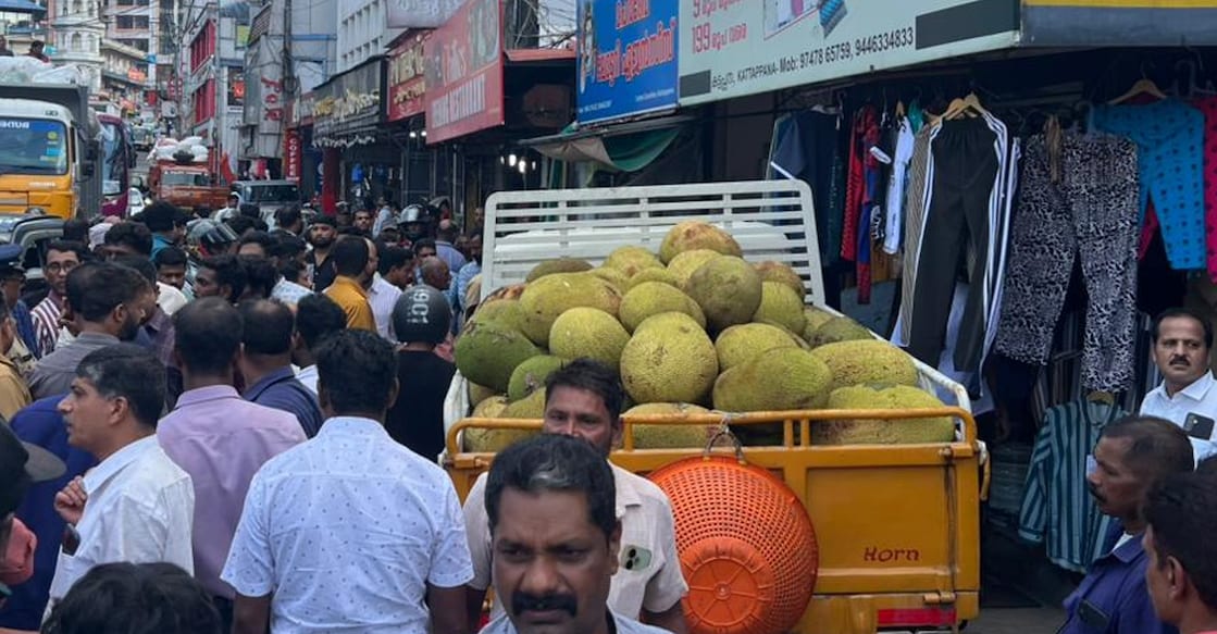 The mini lorry involved in the accident at Central Junction in Kattappana. Photo: Special arrangement