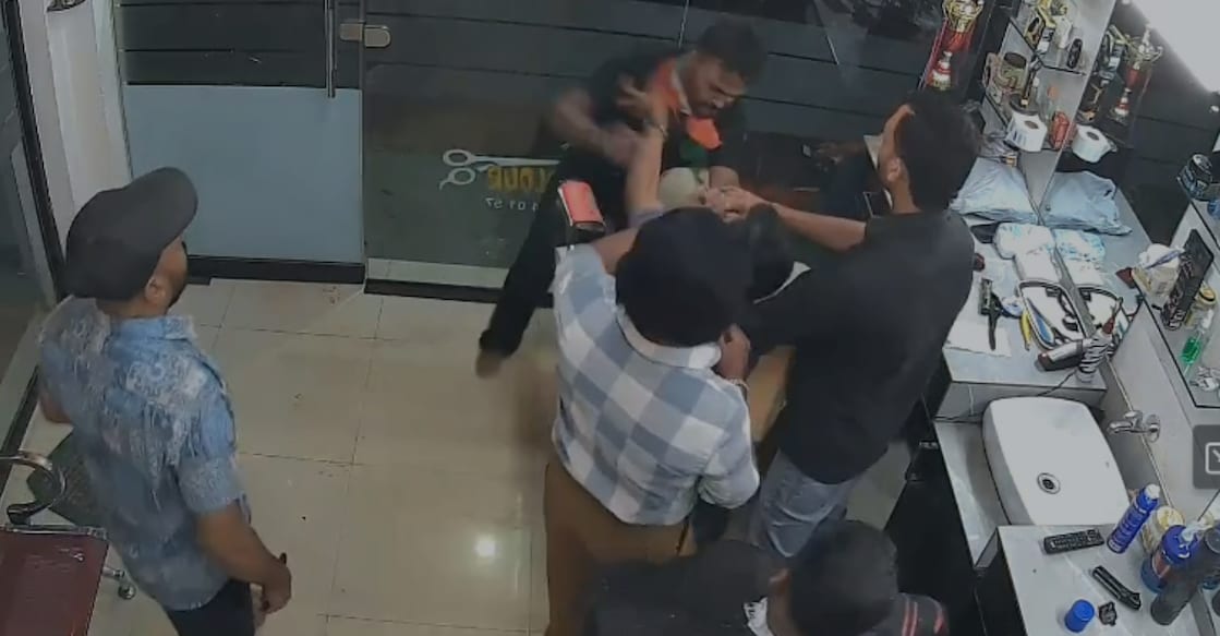 Screengrab from the CCTV footage of the incident. Photo: Special Arrangement. 