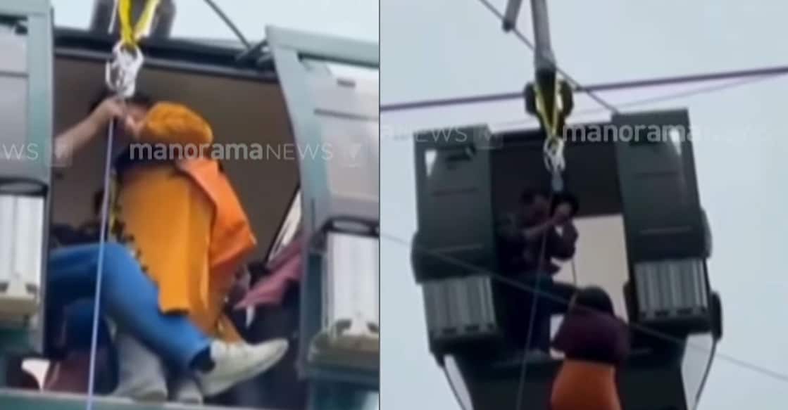 Rescue operations underway at Jammu and Kashmir. Photo: Screengrab/Manorama News