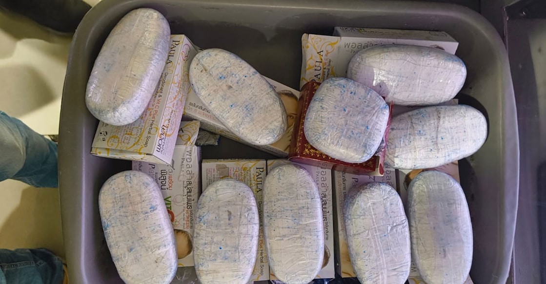 Methaqualone seized from two passengers from Bangkok at Kochi international airport. Photo: Special Arrangement