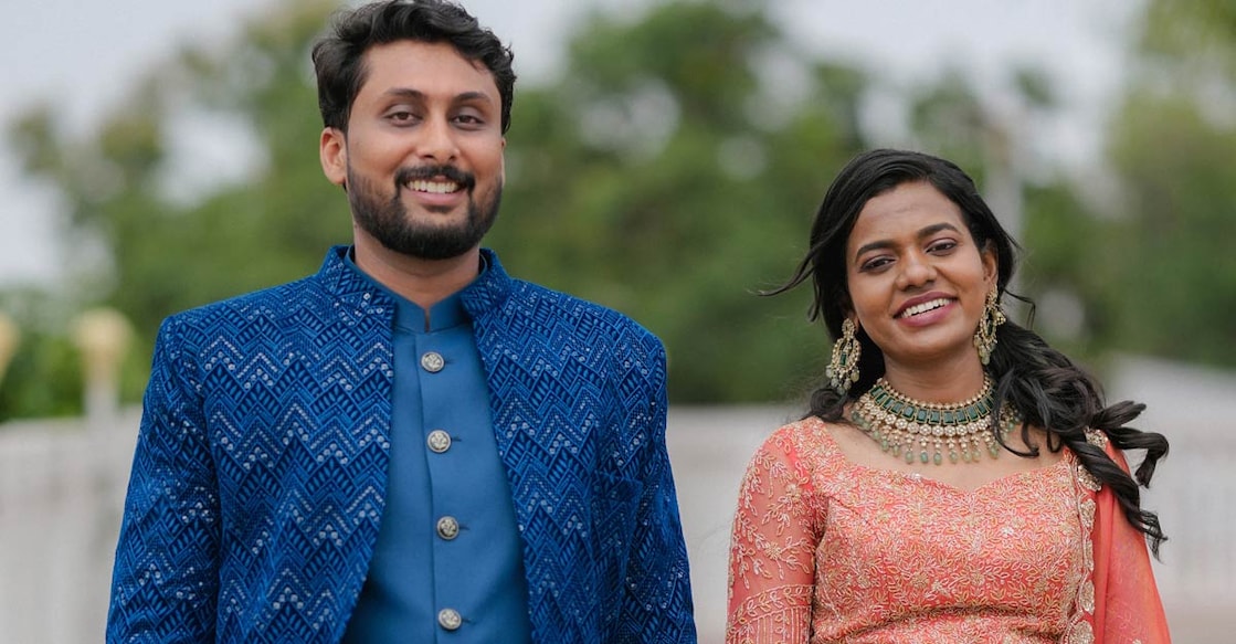 Saju and Sneha. Photo: Special arrangement