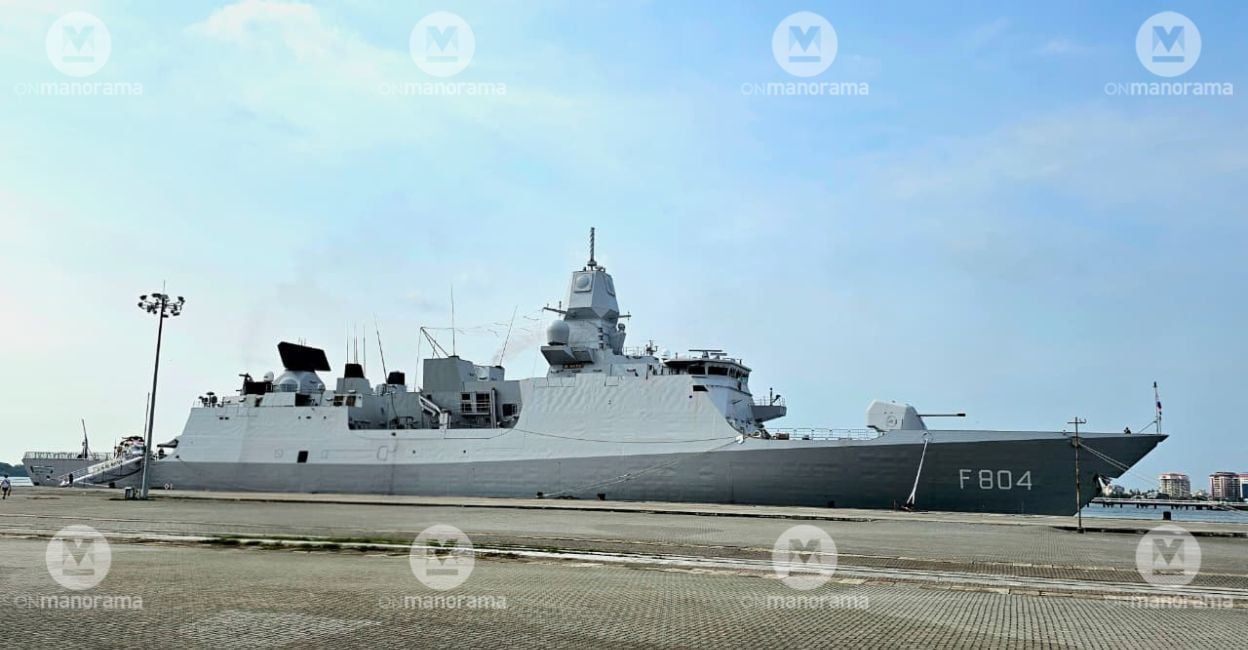 The Dutch frigate HNLMS De Ruyter visited Kochi, strengthening Indo-Dutch ties and underscoring commitment to an 'open' Indo-Pacific, following a.HNLMS De Ruyter, Royal Netherlands Navy, Kochi harbour, Indo-Dutch maritime relations, Indo-Pacific deployment, Naval exercise, Global naval visit, Frigate visit, Military cooperation, Naval diplomacy, Red Sea passage, Gulf of Aden security, RIMPAC exercise, Maritime defence, Dutch Ambassador India