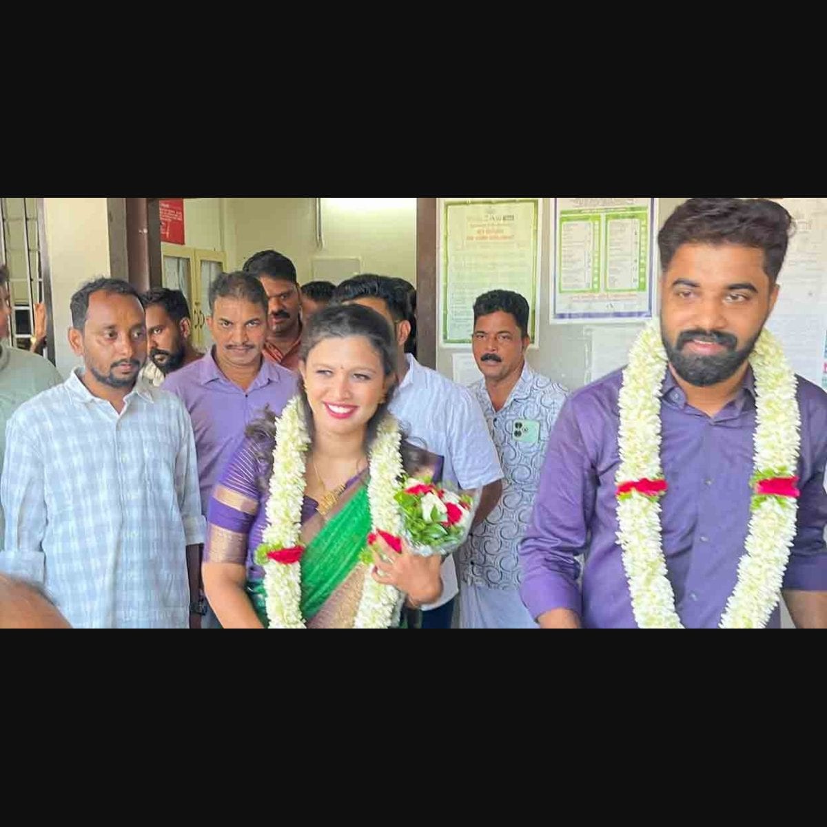 Former SFI leaders Arsho, K Vidya get married