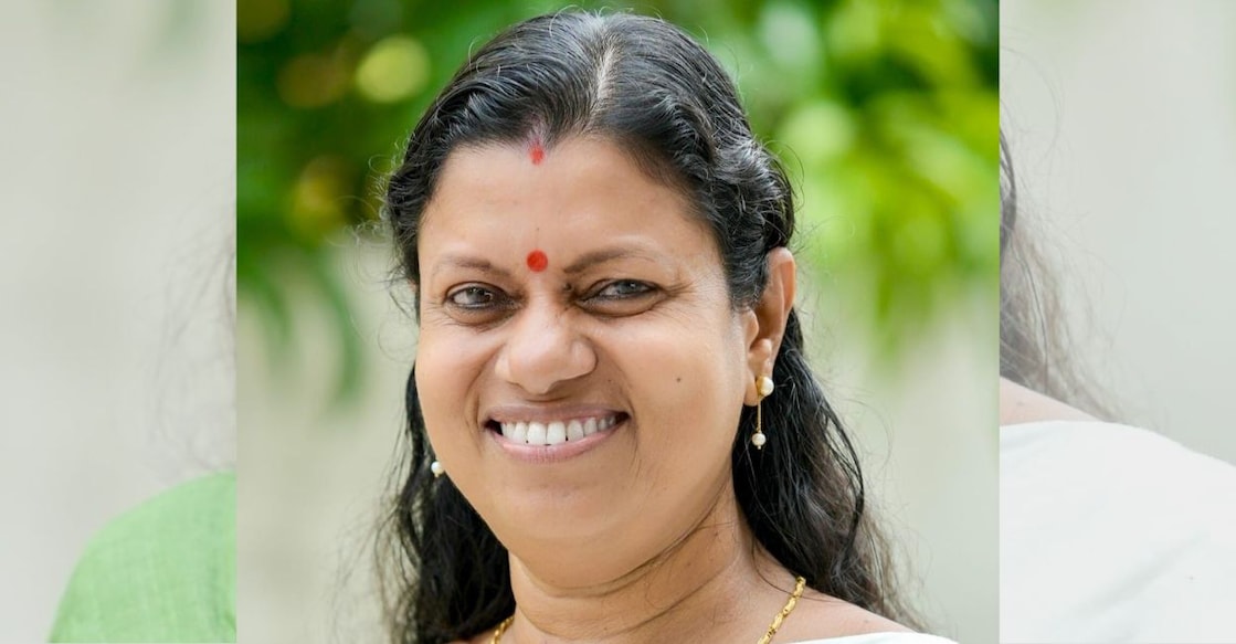 Bindhu Krishna. Photo: Facebook/adv Bindhu Krishna