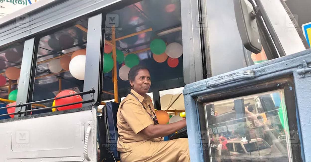 V P Sheela, the first woman driver for a free bus scheme, secured her role through a Public Service Commission exam.  She overcame early financial.women drivers Kerala, Priyadarshini scheme, KSRTC first woman driver, Kerala public transport, female bus driver India, women's rights transport, Sheela KSRTC, PSC recruitment Kerala, transport sector gender equality, free bus travel women, women in male-dominated professions, KSRTC driver recruitment, Kerala transport initiatives, women empowerment Kerala, public service commission drivers