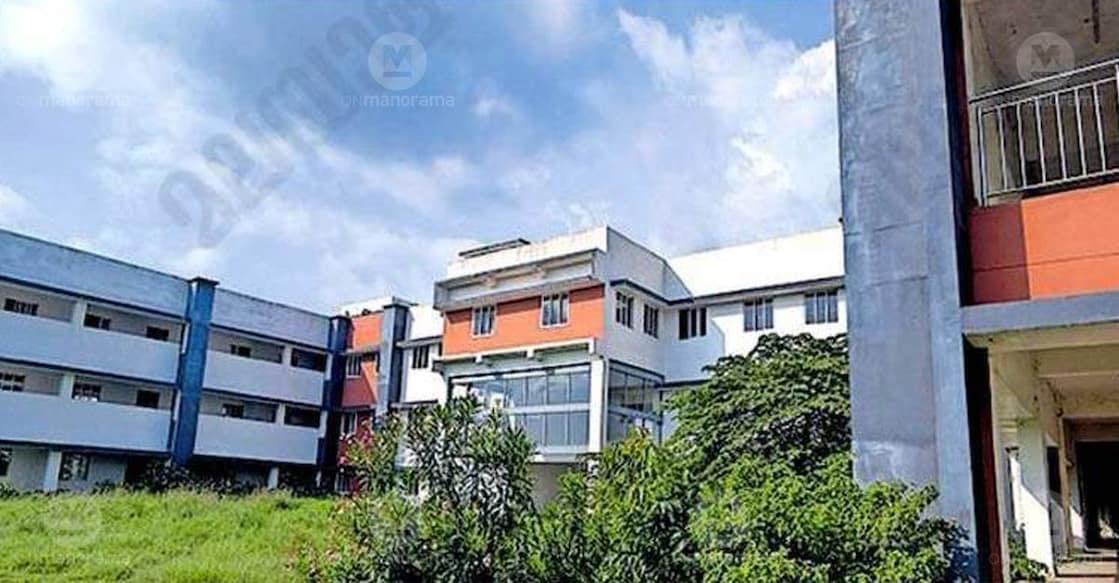 The new building of Government College, Thrippunithura, has remained unused for the past three years due to the absence of an access road. Photo: Special arrangement