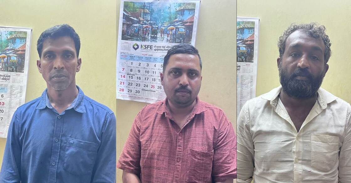 Reji Solomon (42), Sijo K (38), Benny Babu (34). Photo: Special Arrangement