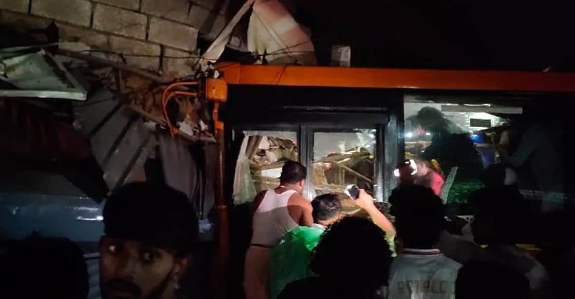 The KSRTC bus involved in the accident. Photo: Special arrangement