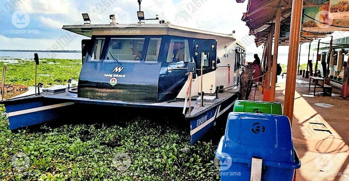 The new solar-powered boat operating on the Vaikom–Thavanakkadavu waterway. Photo: Special arrangement