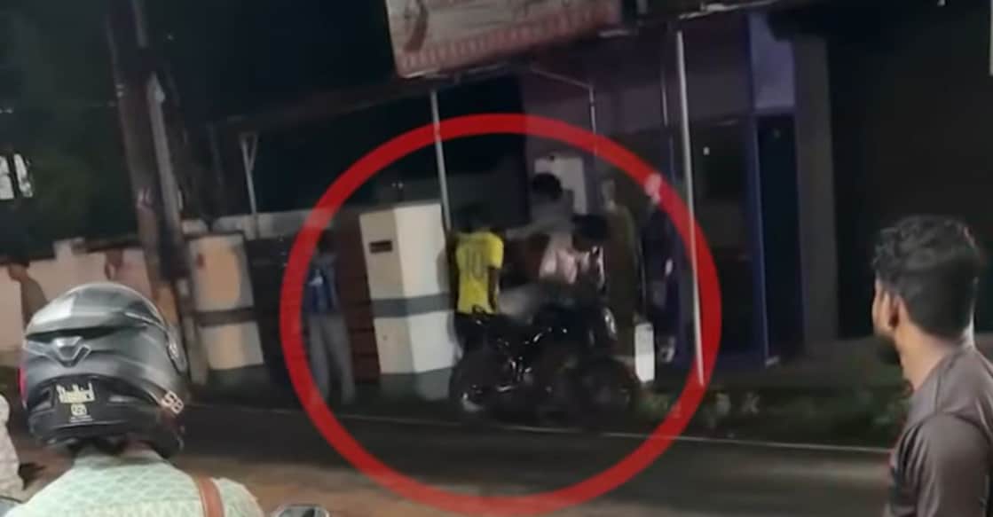 A screengrab of the visuals of the attack. Photo: screengrab/Manorama News