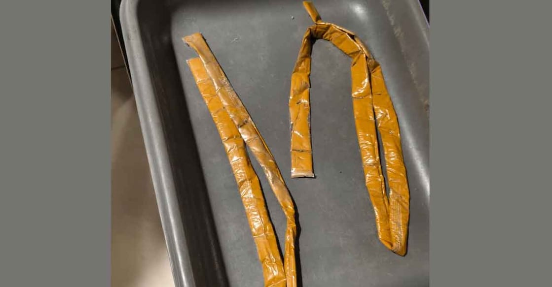 The strips of gold paste were stitched into the passengers' clothing. Photo: Special arrangement