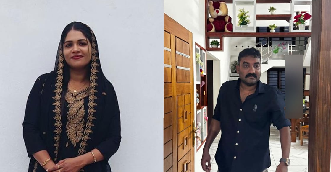 Shehana (Left), Arun Kumar at the spot of the incident. Photo: Special Arrangement