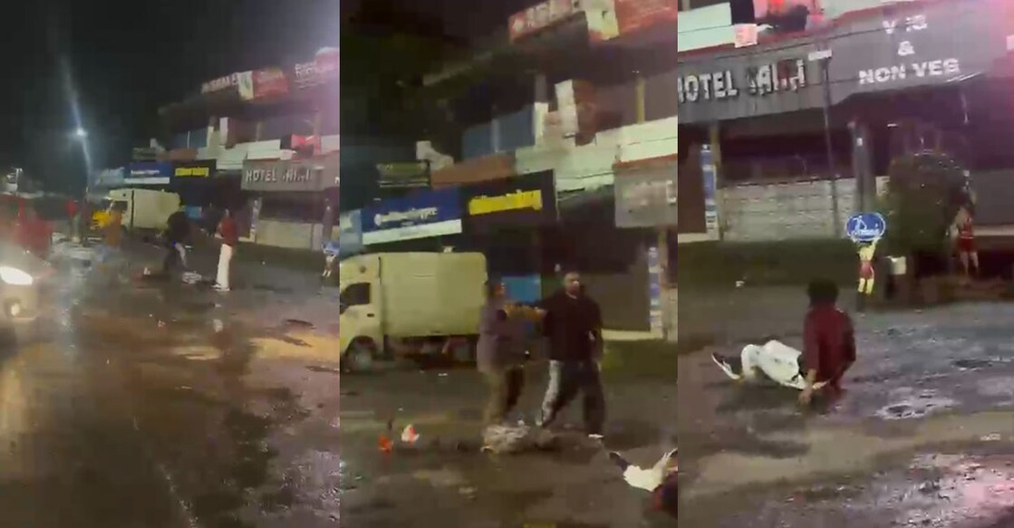 The gang carried out a brutal roadside assault on three youths in Kochi. Photo: Video screengrab/Special Arrangement