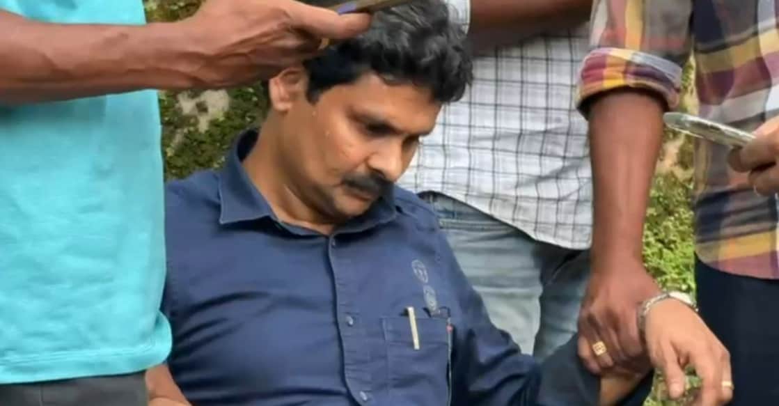 A screengrab showing the arrested official M P Jose. Photo: Special arrangement
