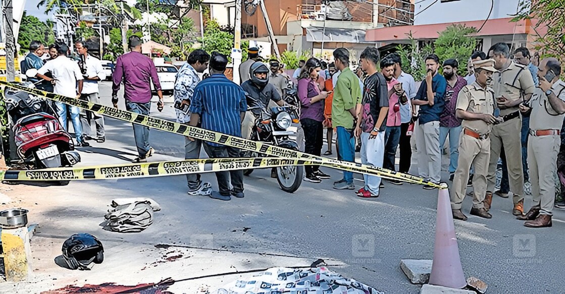 The spot where Visakh was stabbed. Photo: Manorama
