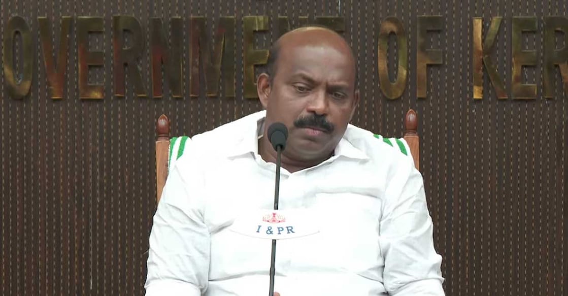 Kerala Excise Minister M Liju. Photo: YouTube/PRD
