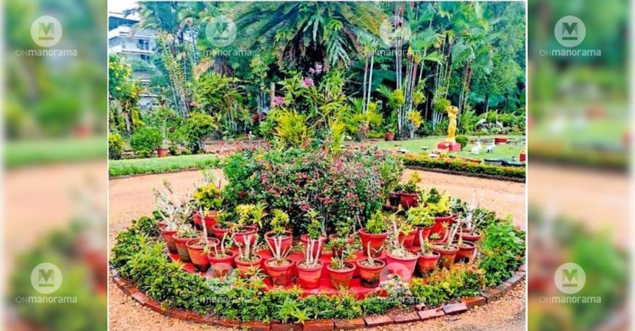 The entrance to the flower garden at Padippuraykkal house in Nagampadam. Photo: Special Arrangement.