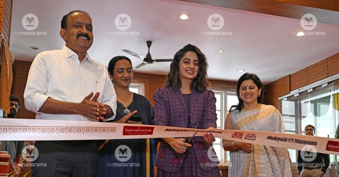 Actor Namitha Pramod inaugurates Hortus Crafts Bazaar. Photo: E V Sreekumar/Manorama