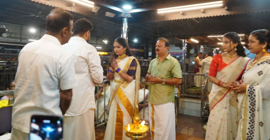 A wedding at the Guruvayur Sree Krishna Temple. Photo: Special Arrangement. 