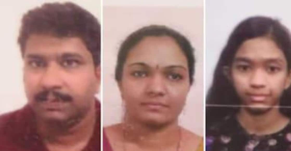 Vinod (52), Silja (52) and Poornima (20). Photo: Special Arrangement