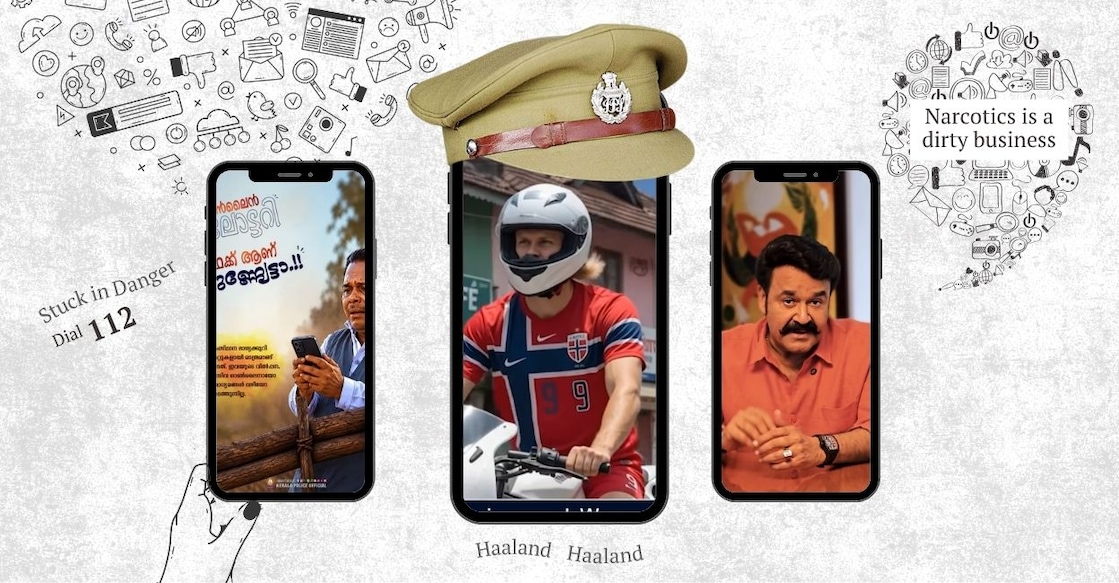 Kerala Police Instagram page crosses 2 million followers. Photo: Onmanorama