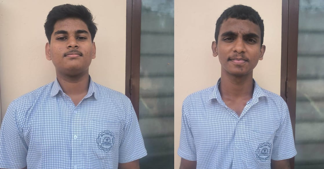 Sibin (L) and Denis. Photo: Manorama Online