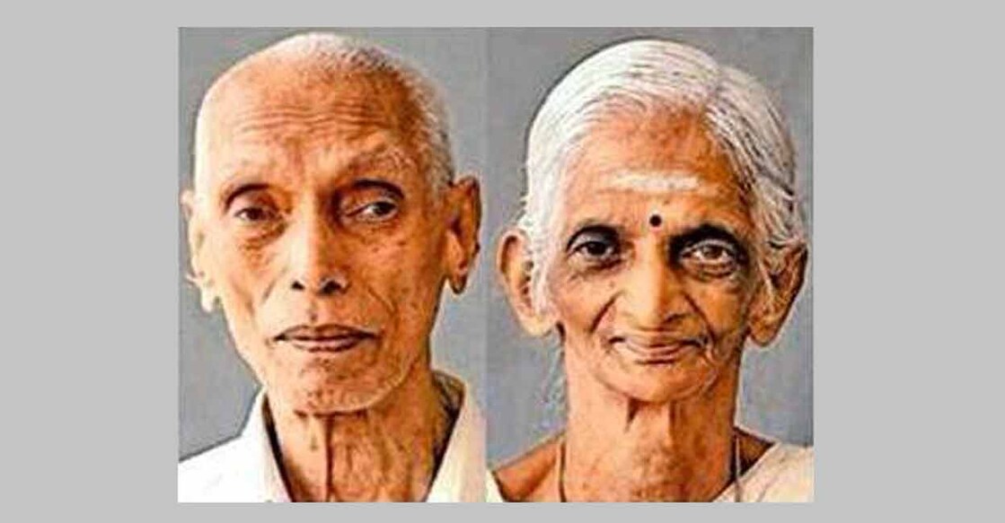 N Devadathan Namboothiri,  Girijadevi Antharjanam. Photo: Manorama