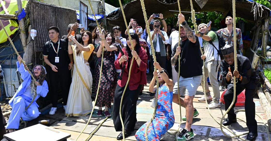 Social media influencers from BRICS countries in Kochi. Photo: Special arrangement