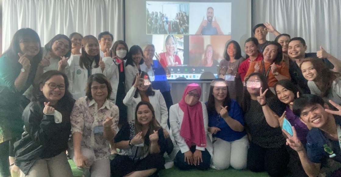 A batch of participants from the Philippines attending the Bereavement Companionship Programme online. Photo: Special Arrangement. 