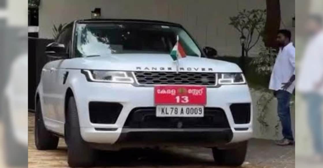 picture - minister-shaji-official-car-issue