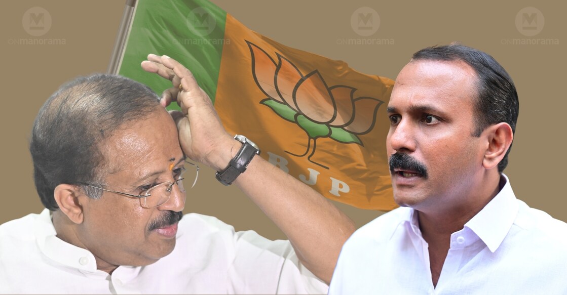 V Muraleedharan and Shone George. Photo: Manorama
