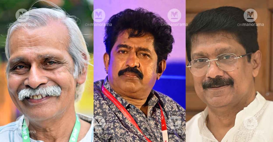 Kalpatta Narayanan, Prem Kumar, G Venugopal. Photo: Manorama