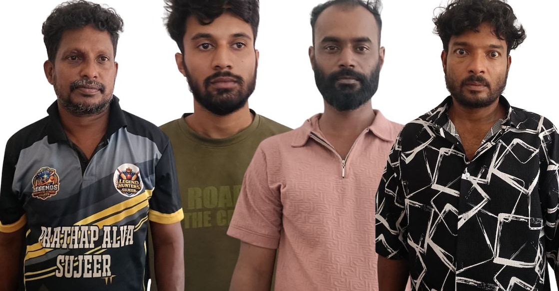 Naveen Mangalore, Shahid Mangalore, Noushad Perla, Muhammed Perla. Photo: Special arrangement