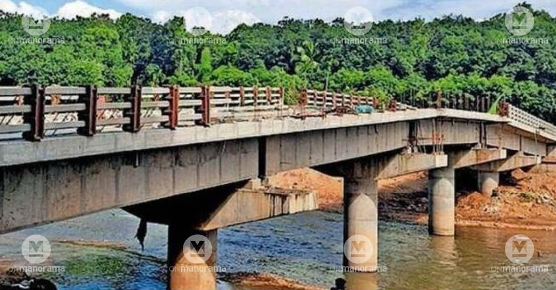 The Edakkara Muppini Bridge, now in its final stages of construction. Photo: Manorama