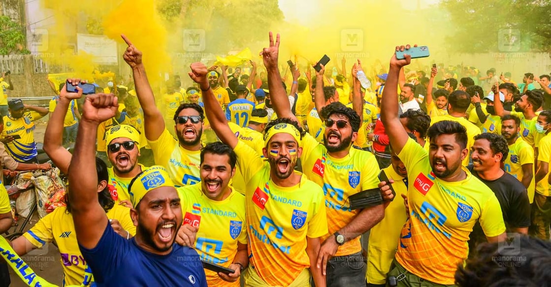 Kerala Blasters fans. Photo: Manorama Online