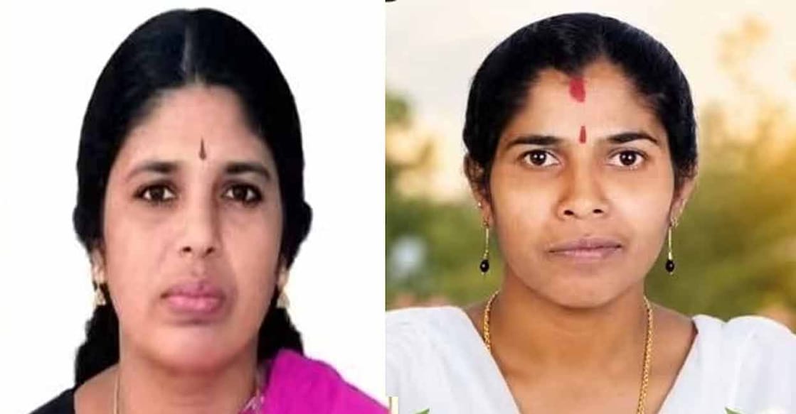 Chittayil Indira Rajappan, Saritha. Photo: Special arrangement