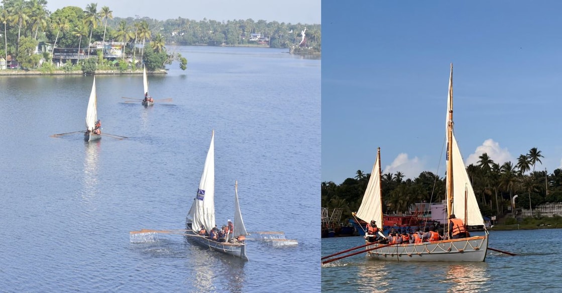 The National Cadet Corps (NCC) cadets during the backwater sailing expedition. Photos: Special Arrangement. 