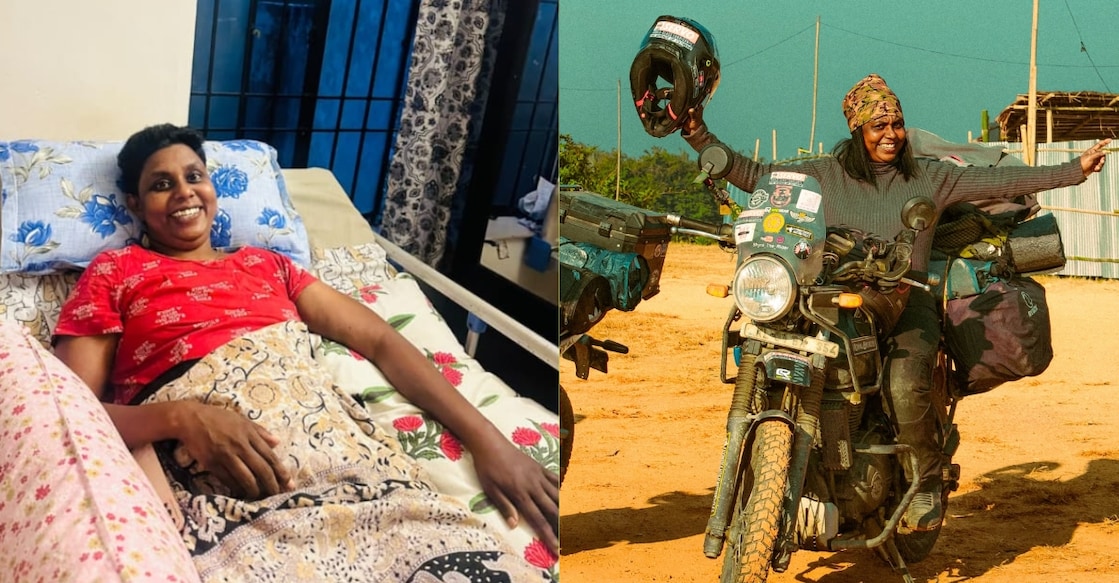 Shyni CV. Following the accident, Shyni is now under treatment at her home in Thiruvananthapuram. Photo: Special arrangement