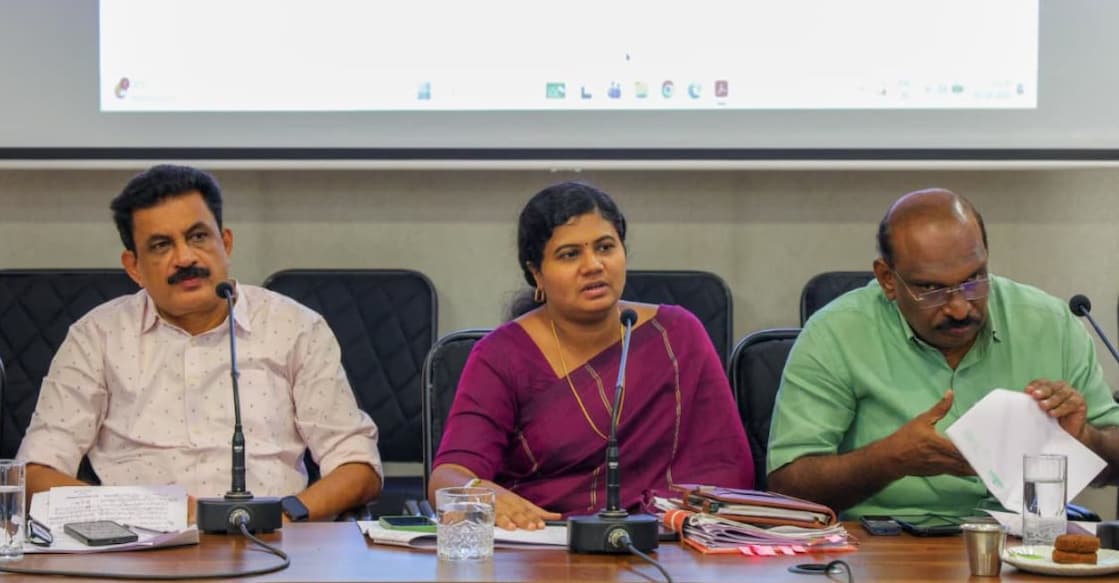 District Collector Shikha Surendran directed officials to conduct an urgent joint safety inspection of National Highways in Thrissur. Photo: Special arrangement