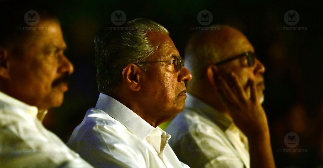 MV Govindan, Pinarayi Vijayan, MA Baby. File photo: Manorama