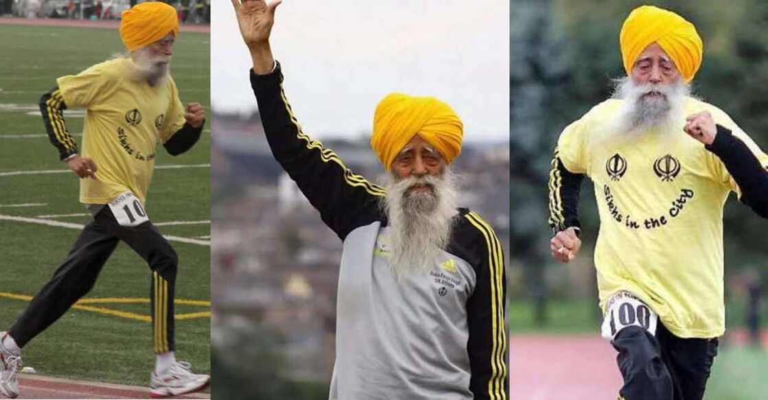 Fauja Singh. Photo: Instagram/@fauja_singh_1911