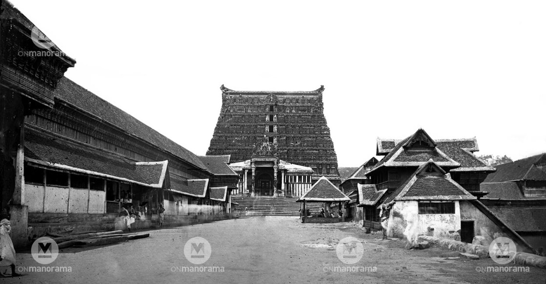 Sree Padmanabha Swamy Temple in 1922. Photo: William D/Manorama archives